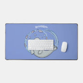 Illustration de caricature de phoque et de poisson (Clavier et souris)