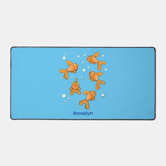 Illustration de caricature de poisson rouge orange (Recto)