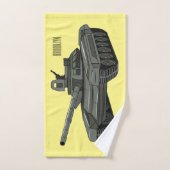 Illustration de caricature de réservoir (Serviette à main)