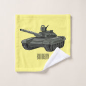 Illustration de caricature de réservoir (Gant de toilette)