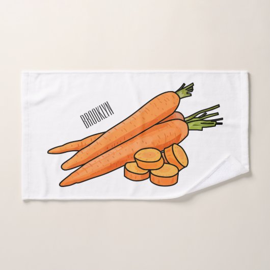 Illustration de carotte (Serviette à main)