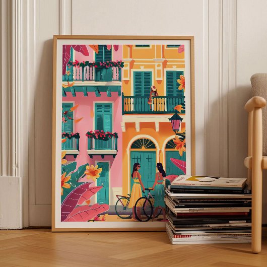 Illustration de Cartagena Colombie Impression de C