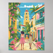 Illustration de Cartagena Colombie Impression de C (Devant)
