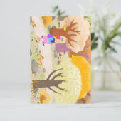 illustration de carte de note pour dans la forêt