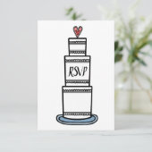 Illustration de carte de réponse pour gâteau de ma (Debout devant)