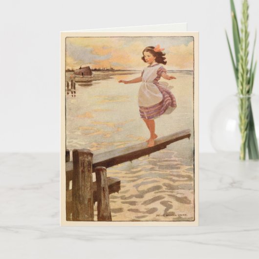 Illustration de carte de voeux de Jessie Willcox (Devant)