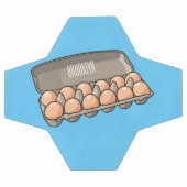 Illustration de carton d'oeufs (Plat)
