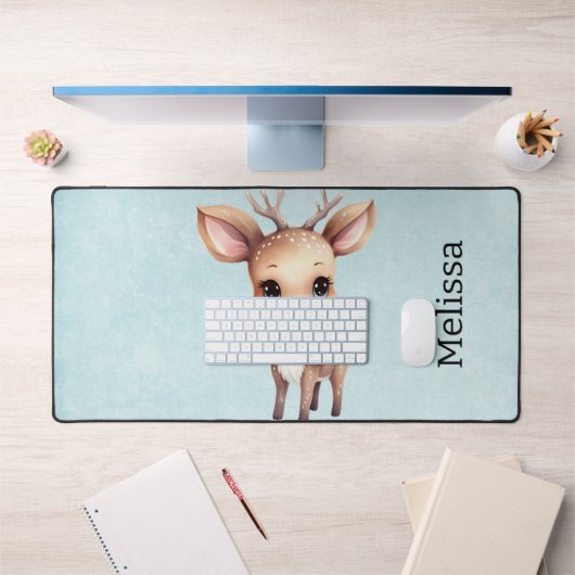 Illustration de cartoon de bébé cerf mignon (Bureau 1)