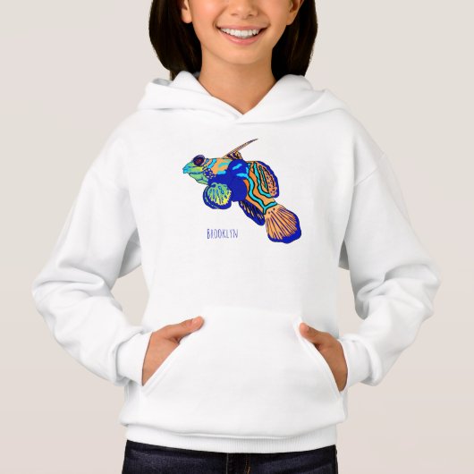 Illustration de cartoon de mandarinfish (Devant)