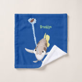 Illustration de cartoon de poisson-archer mignon (Gant de toilette)