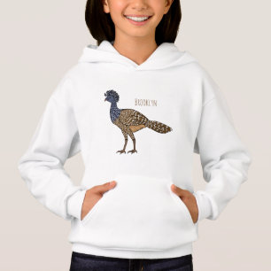 Illustration de cartoon d'oiseau grand curassow