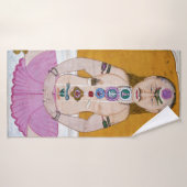 Illustration de Chakra Yoga pour la méditation (Serviette de bain)