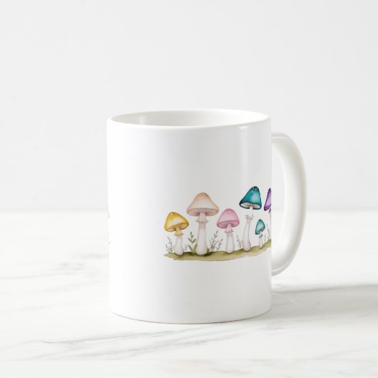 Illustration de champignon d'aquarelle Mug (Devant droit)
