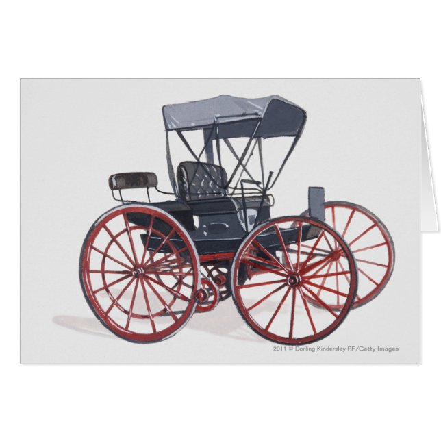 Illustration de chariot horseless (Devant horizontal)