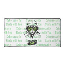 Illustration de chat hacker mignon – Cadeau de cyb