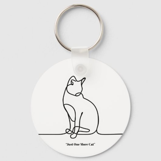 Illustration de chat mignon en porte-clés – Cadeau (Recto)