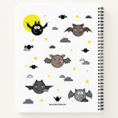 Illustration de chauve-souris adorable Carnet spir (Dos)