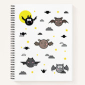 Illustration de chauve-souris adorable Carnet spir (Devant)