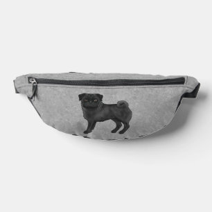 Illustration de chien Carlin noir mignon Chien de