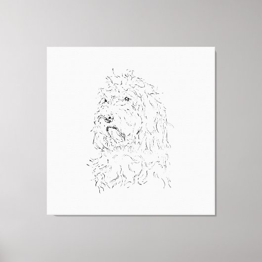 Illustration de chien, Cockapoo en art mural (Recto)