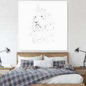 Illustration de chien, Cockapoo en art mural (Insitu(Chambre))