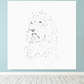 Illustration de chien, Cockapoo en art mural (Insitu (Plancher de Bois))