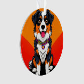 Illustration de chien de dessin animé joyeux (devant)