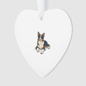 Illustration de chien de portrait de Border Collie (devant)