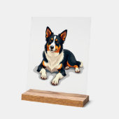 Illustration de chien de portrait de Border Collie (Angle)