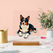 Illustration de chien de portrait de Border Collie (Mariage)
