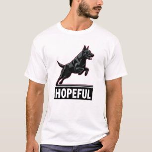 Illustration de chien d'espoir T-shirt homme