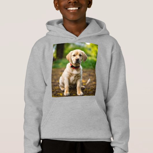 Illustration de chien Labrador adorable – Chiot mi (Devant)