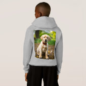 Illustration de chien Labrador adorable – Chiot mi (Dos entier)