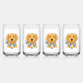 Illustration de chien Retriever doré mignon sur ve (Dos)