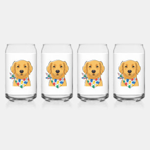Illustration de chien Retriever doré mignon sur ve