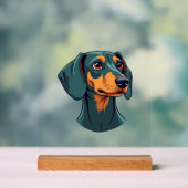 Illustration de chien rétro Art de portrait de tec (Neutre)