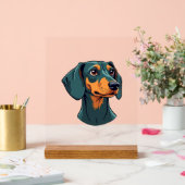 Illustration de chien rétro Art de portrait de tec (Mariage)