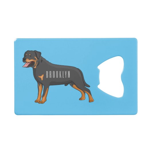 Illustration de chien Rottweiler (Devant (Horizontal))