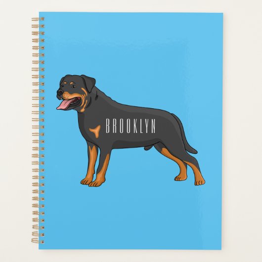 Illustration de chien Rottweiler (Devant)