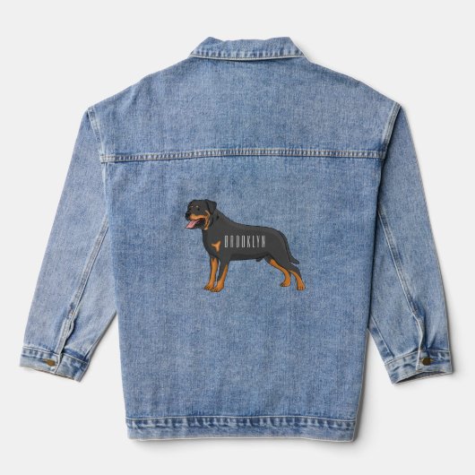 Illustration de chien Rottweiler (Verso)