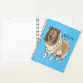 Illustration de chien Rough collie (Devant avec enveloppe)