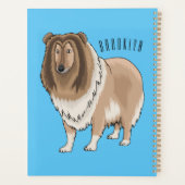 Illustration de chien Rough collie (Dos)
