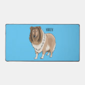 Illustration de chien Rough collie (Recto)