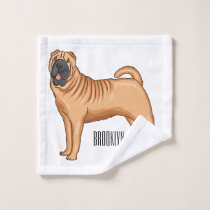 illustration de chien Shar-Pei chinois de dessin a