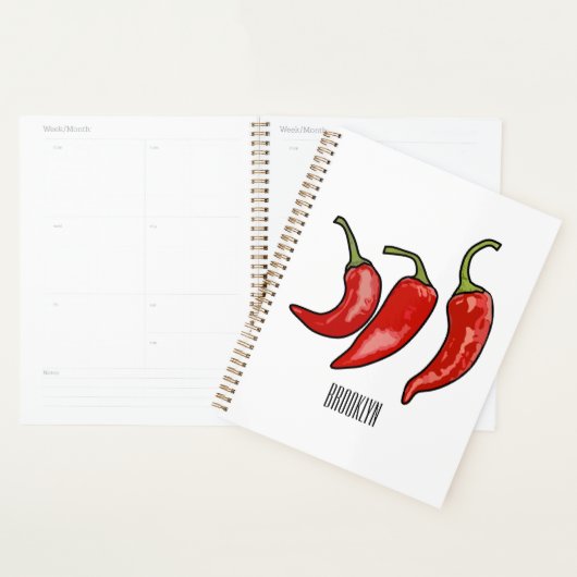 Illustration de chili (Devant avec enveloppe)
