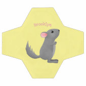 Illustration de chinchilla gris mignon (Plat)