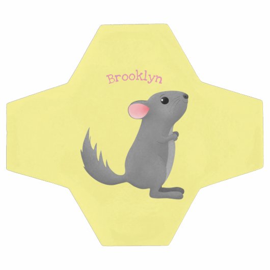 Illustration de chinchilla gris mignon (Plat)