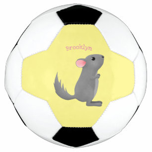 Illustration de chinchilla gris mignon
