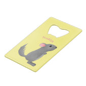 Illustration de chinchilla gris mignon (Dos Angle)