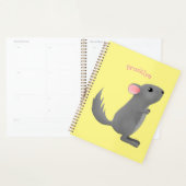 Illustration de chinchilla gris mignon (Devant avec enveloppe)